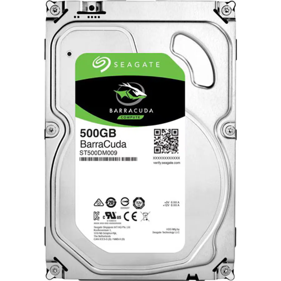 Seagate BarraCuda ST500DM009 SATA 3.0 7200 RPM 3.5" 500 GB Harddisk