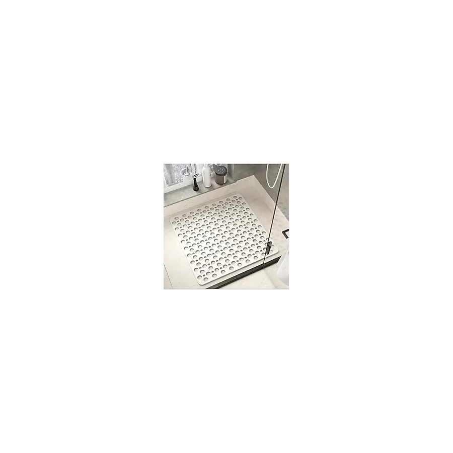 Seahome Kaydırmaz Duşakabin Banyo Ve Duş Paspası Kare Bubble Vantuzlu Yapışır 54 X 54 Cm BEYAZ RENK SEA149B