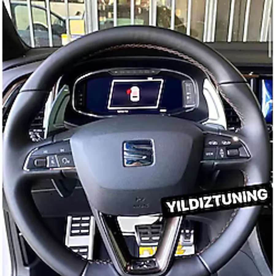 Seat Ateca F1 Direksiyon Kulakçık Vites Gümüş Renk