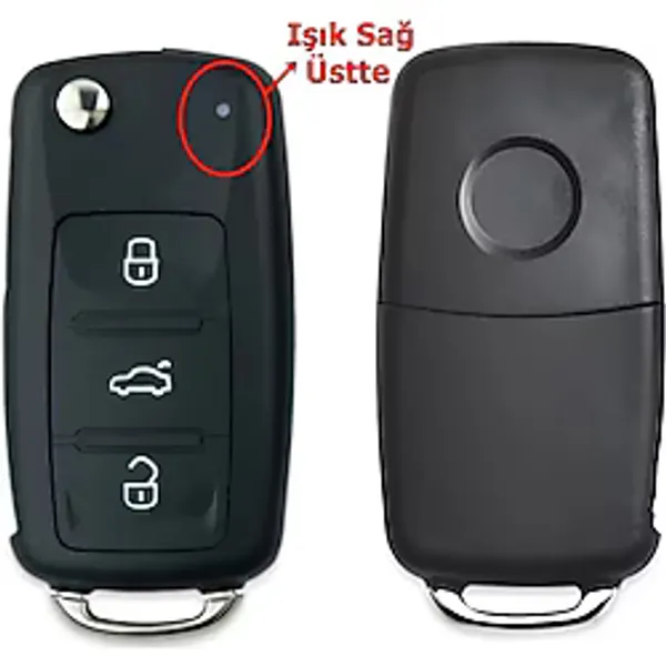 Seat Leon Ibiza Toledo Altea Uyumlu UDS Anahtar Kabı Kumanda Kabı Oto Anahtarlık Pimli Logolu