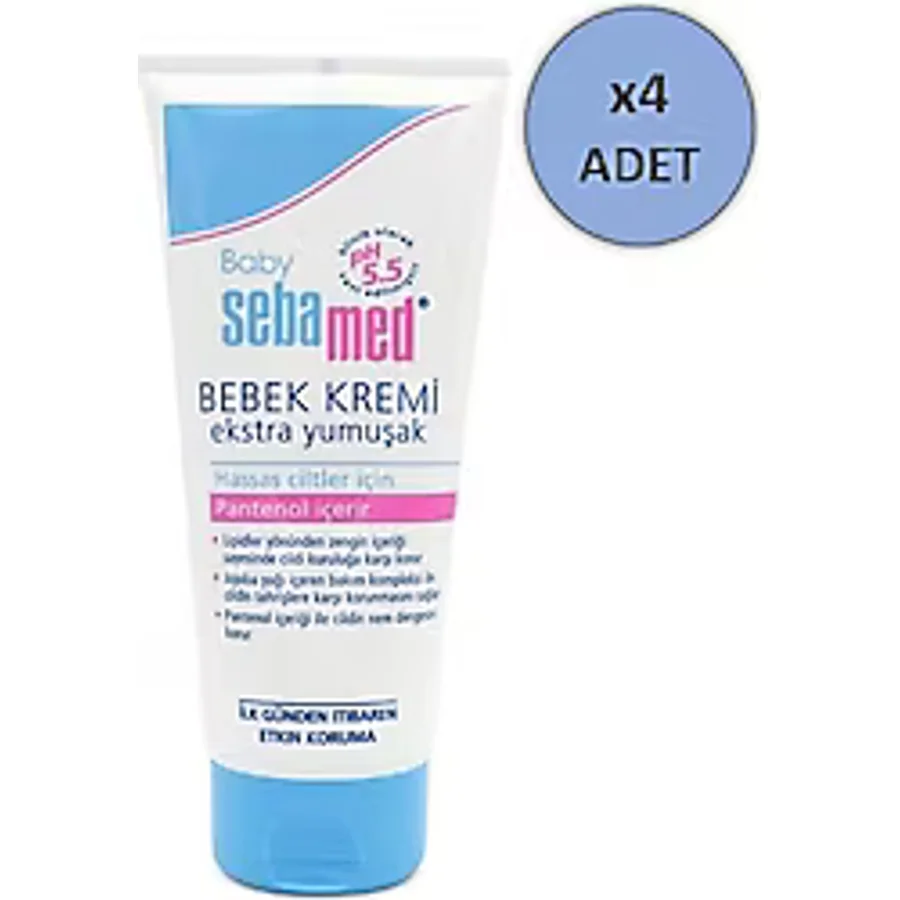 Sebamed Ekstra Yumuşak Bebek Kremi 200 ml 4 Adet