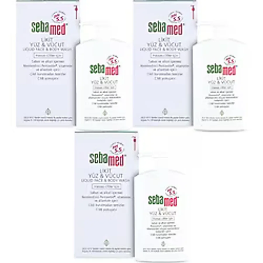 Sebamed Likit 1000 ml 3 Adet Yüz ve Vücut Temizleme Jeli