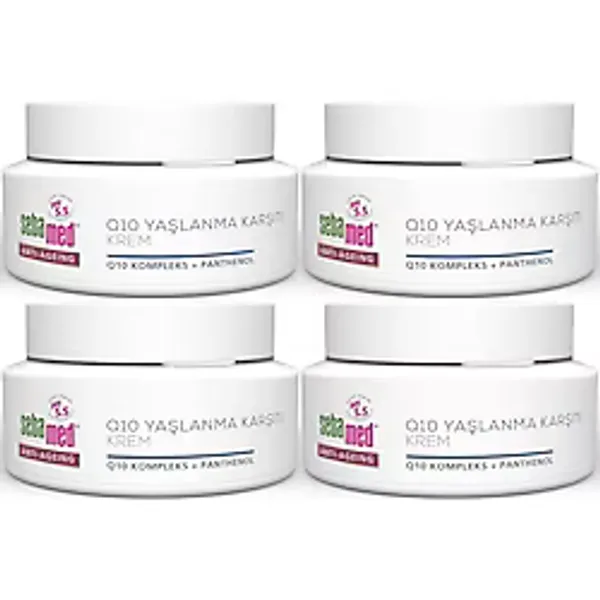 Sebamed Q10 Yaşlanma Ve Kırışıklık Karşıtı Koruyucu Anti-Age Krem 50Ml (4 Lü Set)