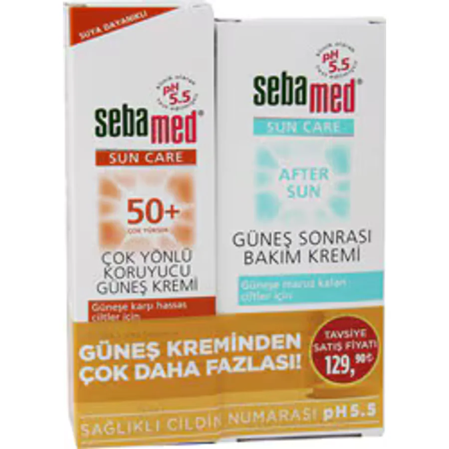 Sebamed Sun Care Çok Yönlü Koruma Güneş Kremi Spf 50+ 75 ml+ Güneş Sonrası Bakım Kremi 100 ml