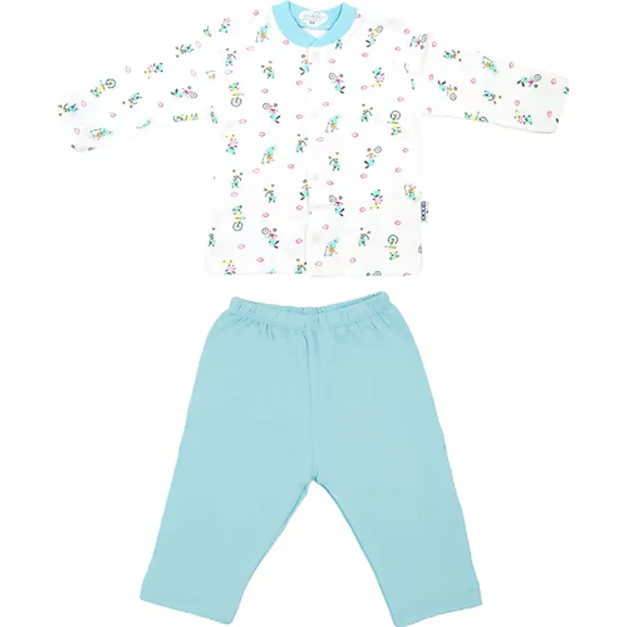 Sebi Bebe Bisikletli Bebek Pijama Takımı