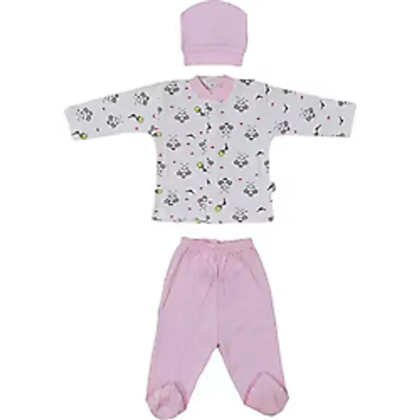 Sebi Bebek Pijama Takımı Desenli Arı Baskılı