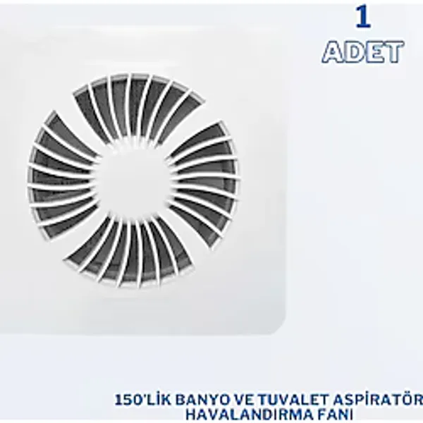 sebox 150'lik Mutfak, Banyo Ve Tuvalet Aspiratör Havalandırma Fanı