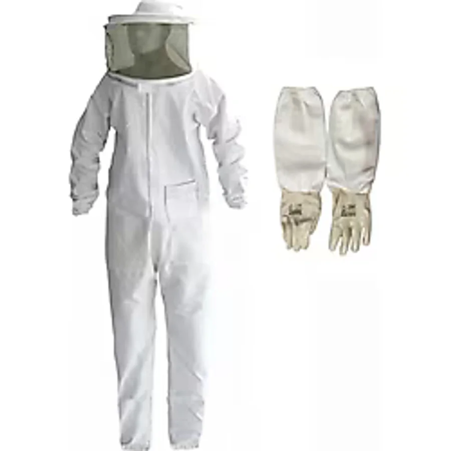 Sedef Beekeepıng Arıcı Tulum Maske + Arıcı Uzun Eldiven Kıyafet Set XL