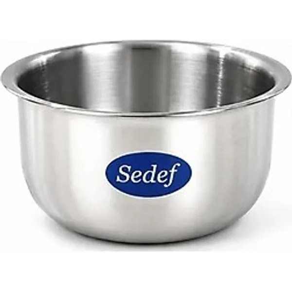 Sedef Premium Kuaför Tıraş Tası Paslanmaz Metal Büyük Boy Krom Kaplama