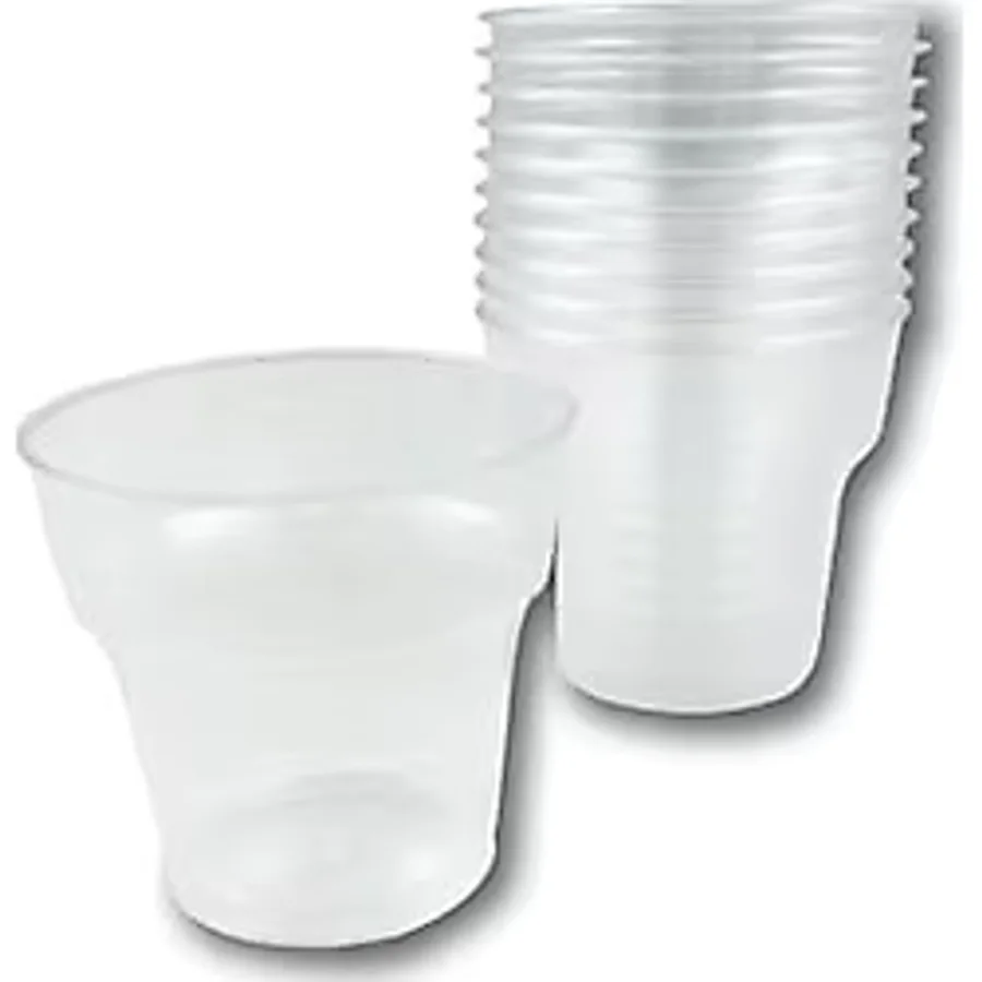 Şeffaf Kristal Mika Ekstra Sert Plastik Bardak 180 cc -1.kalite. 100 Adet