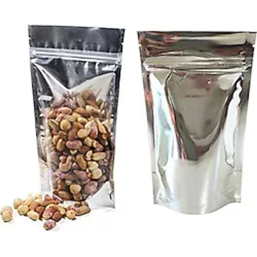 Şeffaf Metalize Kilitli Doypack 130x225x7 mm 100 lü Paket