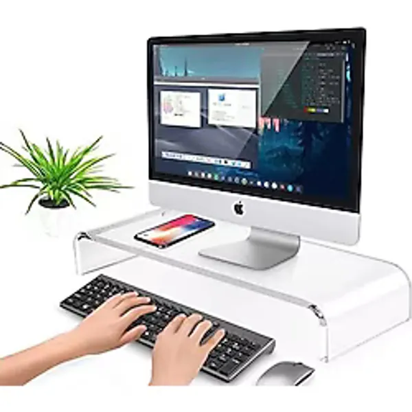 Şeffaf Monitör Yükseltici Monitör Standı Monitör Altlığı