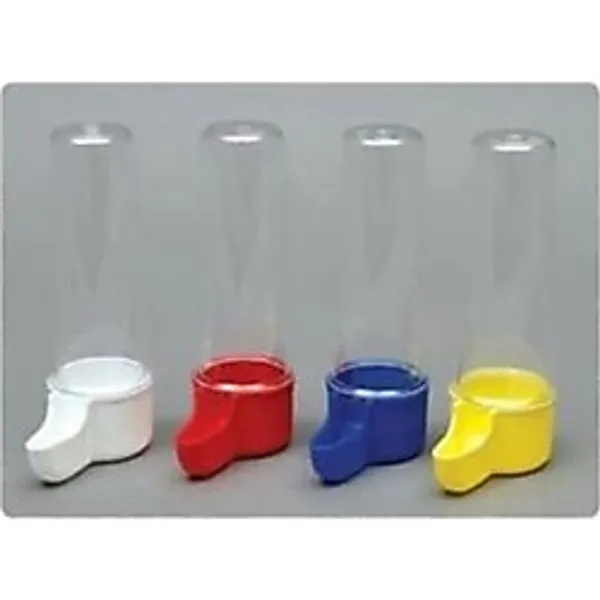 Şeffaf Tüp, 100 Ml Kuş Suluğu, Sarı/Mavi/Beyaz/Kırmızı Kapak