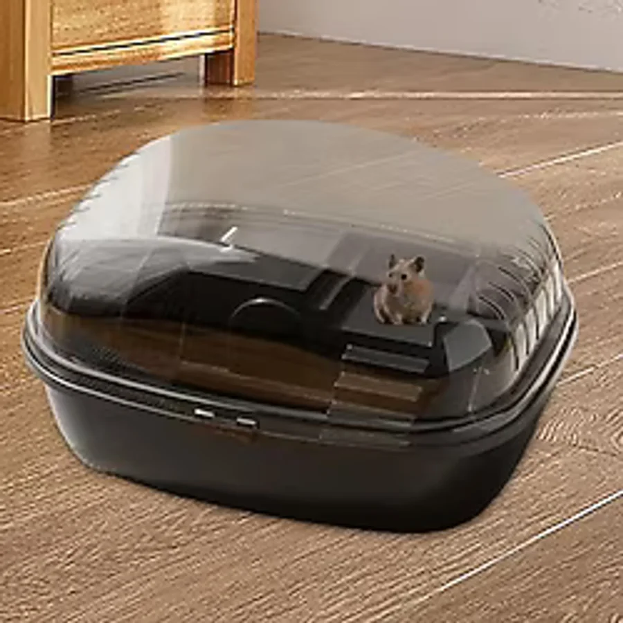 Şeffaf Üstlü ve Kolay Erişimli Lüks Hamster Evi