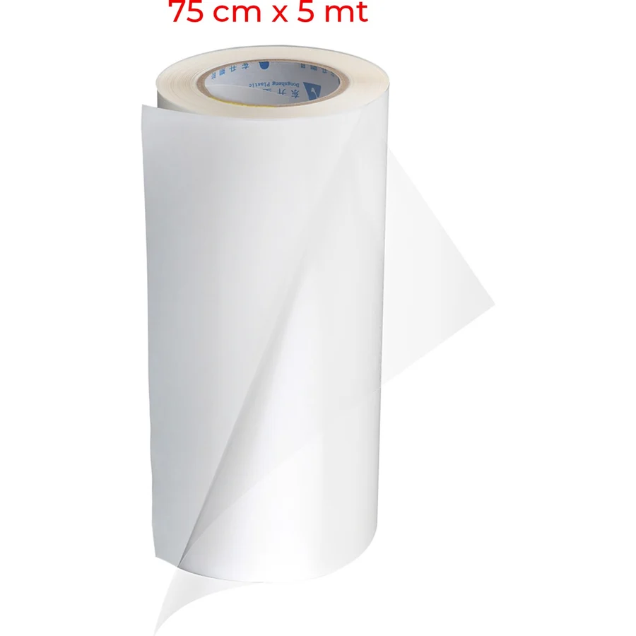 ŞEFFAF YAPIŞKANLI FOLYO 75 CM X 5 METRE