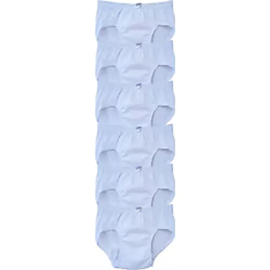 Seher Yıldızı Erkek Çocuk Pamuk Slip Külot 6 Lı Paket Beyaz