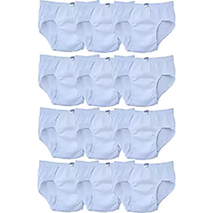 Seher Yıldızı Erkek Çocuk Slip Külot Beyaz 12 li Paket Beyaz 7-8 yaş