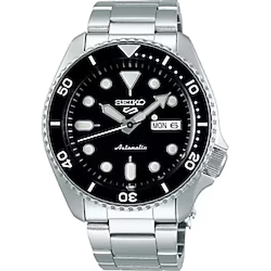 Seiko 5 Sports SKX SRPD55K Çelik Kordon Siyah Erkek Kol Saati