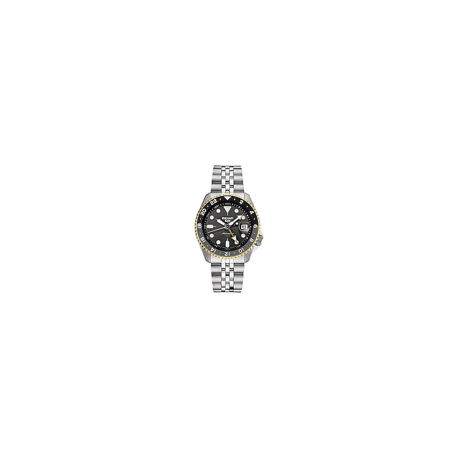 Seiko 5 Sports SKX SSK021 Çelik Kordon Siyah-Altın Erkek Kol Saati