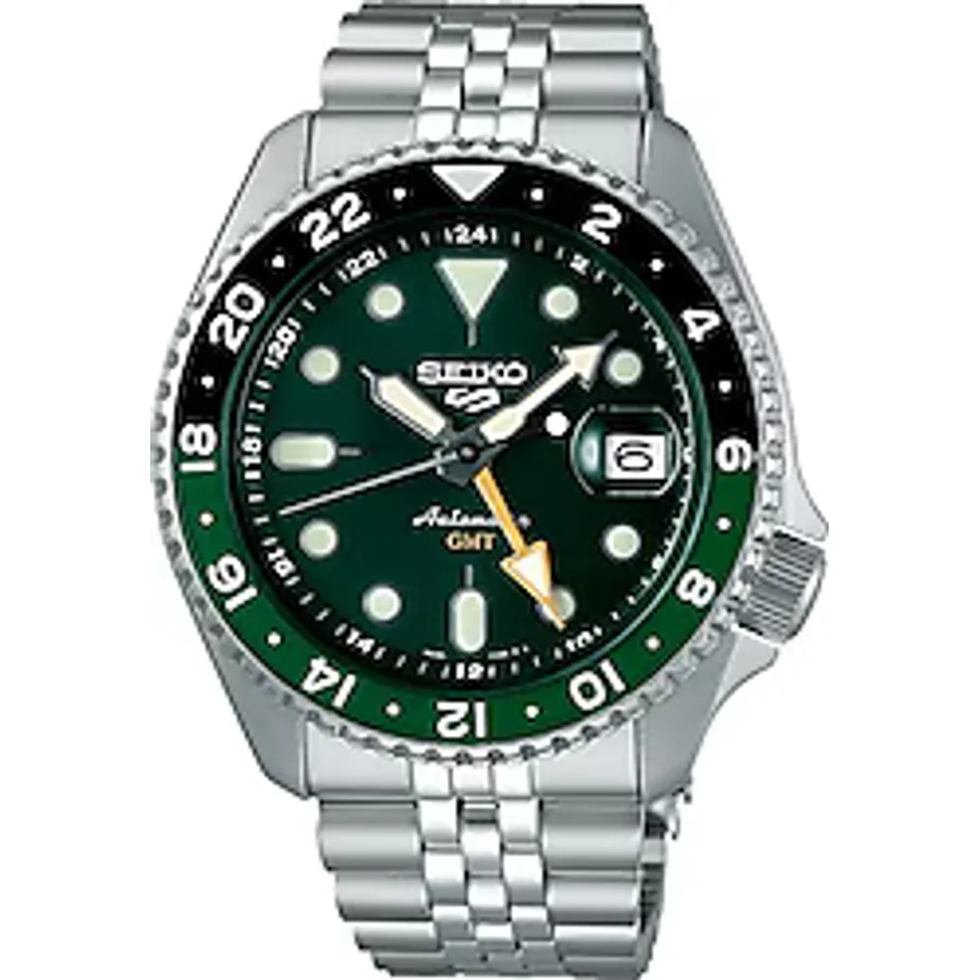 Seiko 5 Sports SKX SSK035 Çelik Kordon Yeşil Erkek Kol Saati