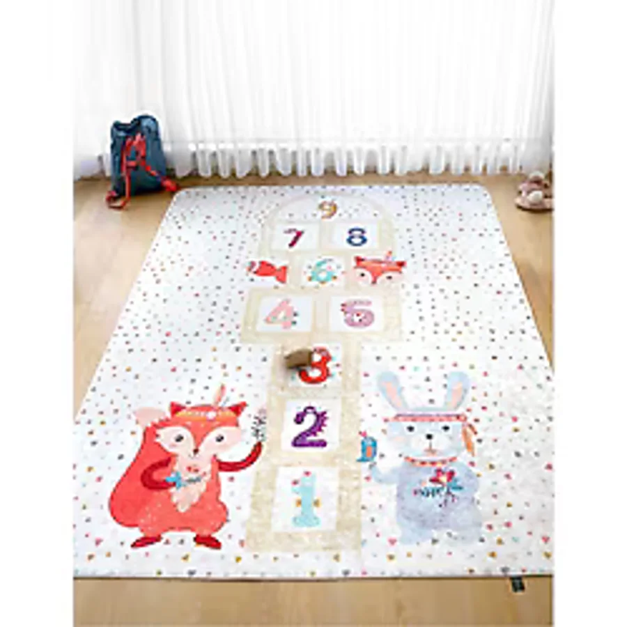 Sek Sek 120x160 cm Oyun Matı Bebek Ve Çocuk Halısı Renkli