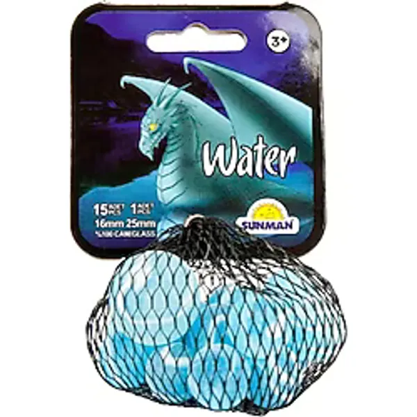 Şeker Adası Filede Kaliteli Dragonlar Renkli Misket 2 / Su Water - Mavi - Beyaz