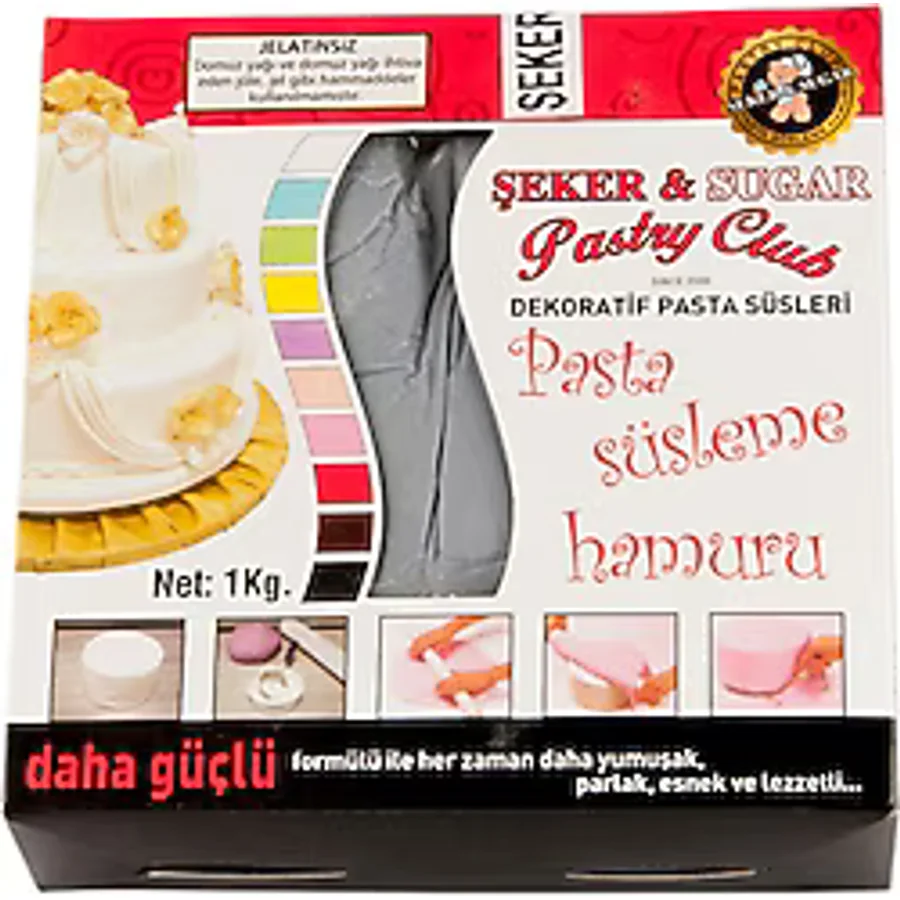 Şeker & Sugar Gri 1 kg Şeker Hamuru