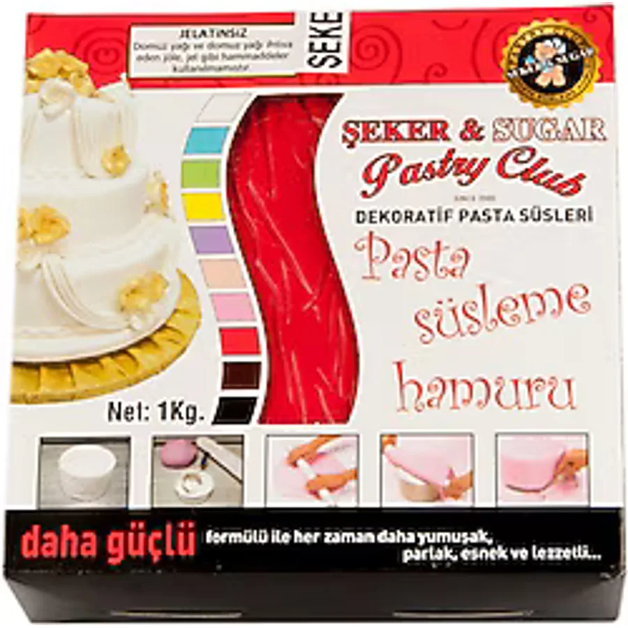 Şeker & Sugar Kırmızı 1 kg Şeker Hamuru