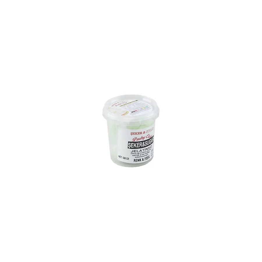 Şeker Sugar Şeker Hamuru Pasta Süsleme Hamuru 500 Gr Açık Yeşil
