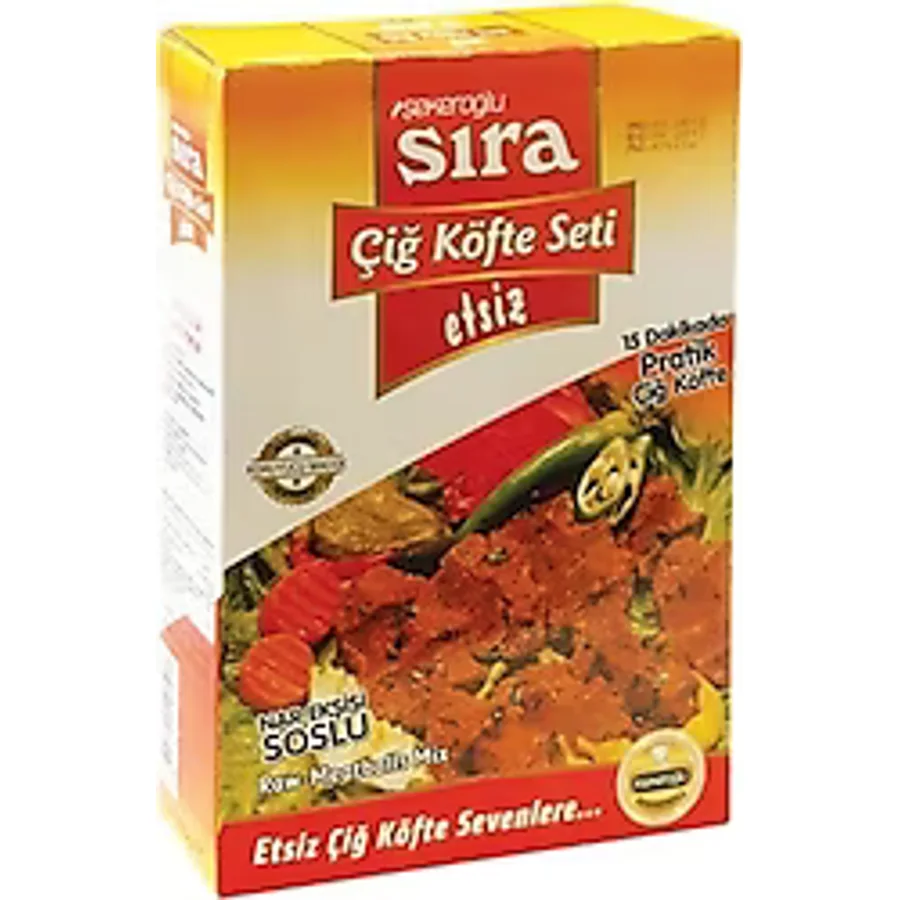 Şekeroğlu 500 gr Sıra Çiğ Köfte Seti Etsiz