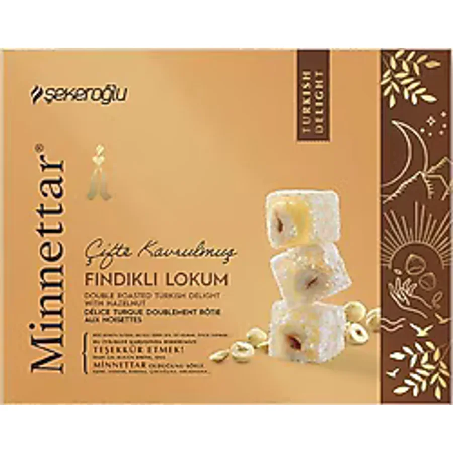 Şekeroğlu Minnettar Fındıklı Çifte Kavrulmuş Lokum 300 gr