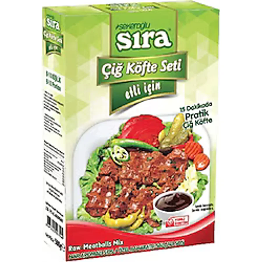 Şekeroğlu Sıra Etli Çiğ Köfte Seti 500 gr