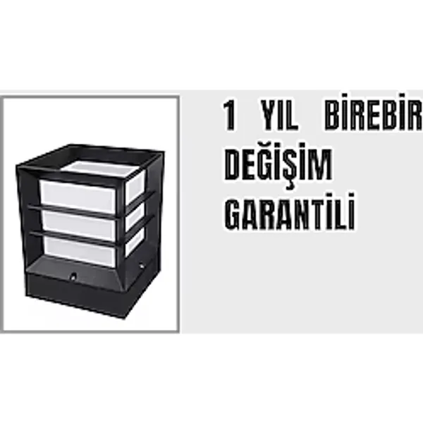 sekizgen led Kare Izgaralı Küp Dekoratif Bahçe Aydınlatma Armatürü