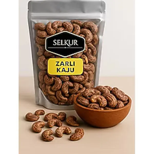 Selkur Kabuklu Zarlı Kaju 1Kg (Fırında Kavrulmuş, Yağsız, Tuzlu)