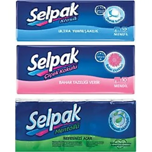 Selpak Kağıt Mendil Set 1x3