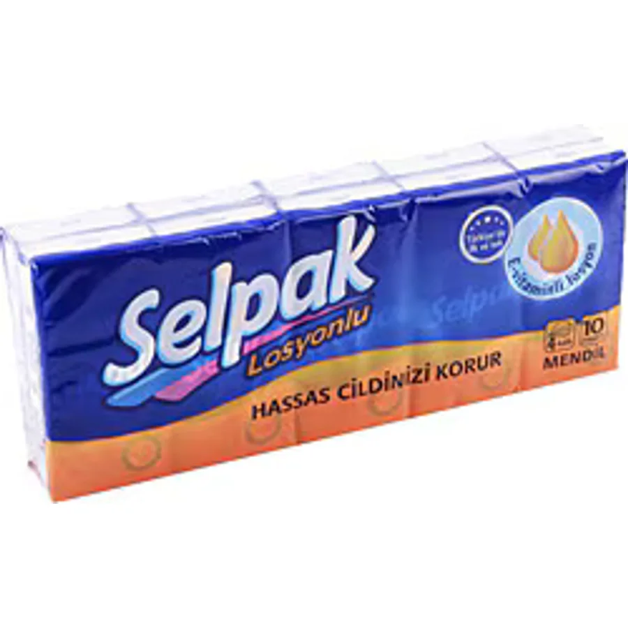 Selpak Losyonlu 10 Adet Kağıt Mendil