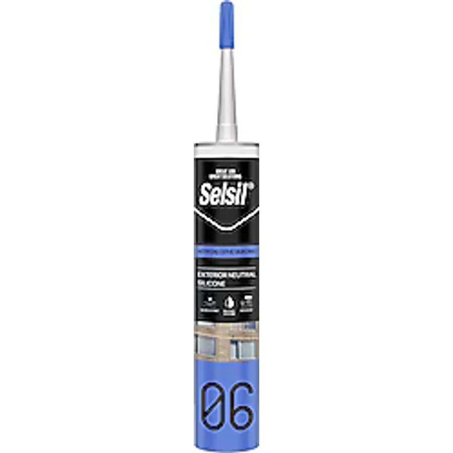 Selsil 06 300 ml Gri Nötr Dış Cephe Silikonu