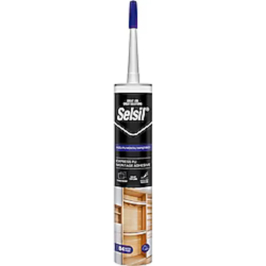 Selsil D4 Hızlı PU Montaj Yapıştırıcı Sıvı Çivi