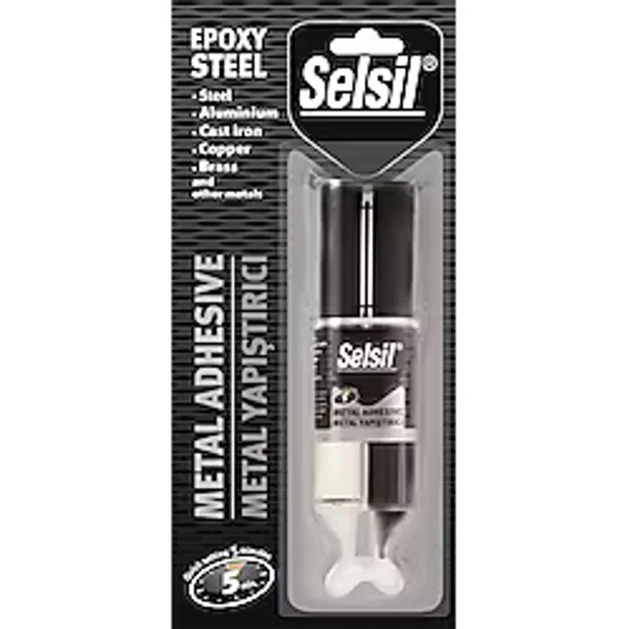Selsil Epoksi Metal Yapıştırıcı Şırınga 28 gr.