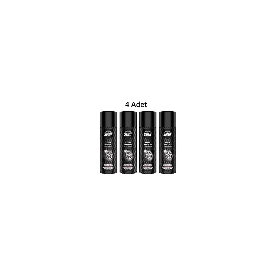 Selsil Lastik Parlatıcı 500 ml 4'lü