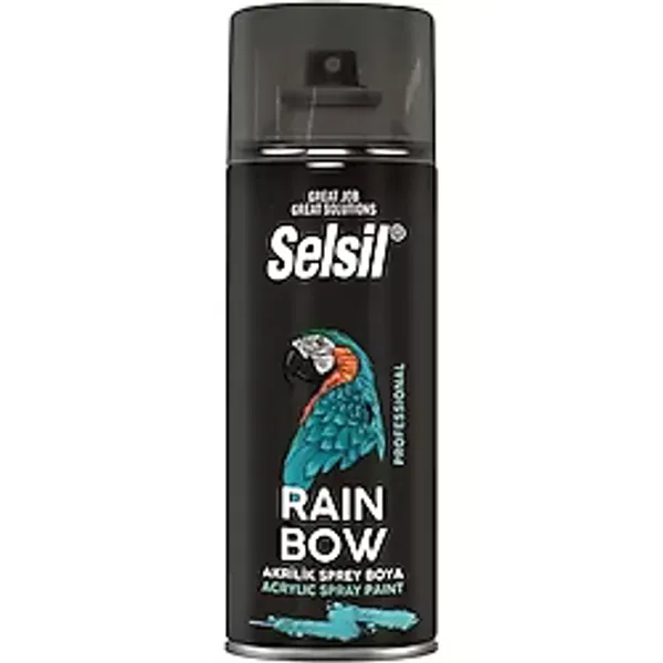 Selsil Rainbow 400 Ml Sprey Boya Siyah Mat