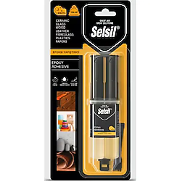 Selsil Şırınga Epoksi Yapıştırıcı Şeffaf - 28 g