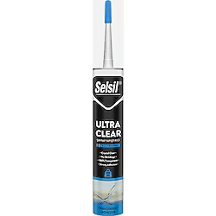 Selsil Ultra Clear Kristal Şeffaf Montaj Yapıştırıcı 290 Ml Şeffaf