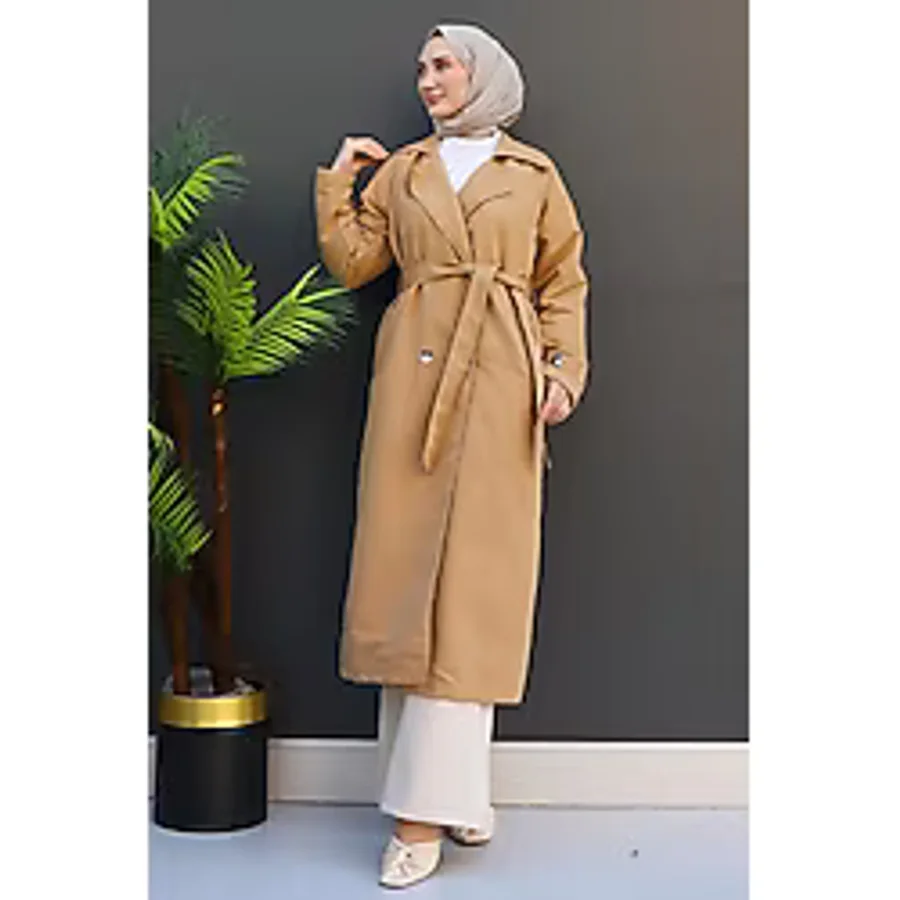 Selvi Kuşaklı Trenç Bisküvi - 38
