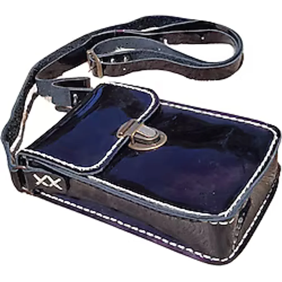 Semiramis Dionysos SS10 Model El Yapımı Vintage Unisex El Dikişi Crazy Deri Küçük Boy Çanta Telefon Çantası