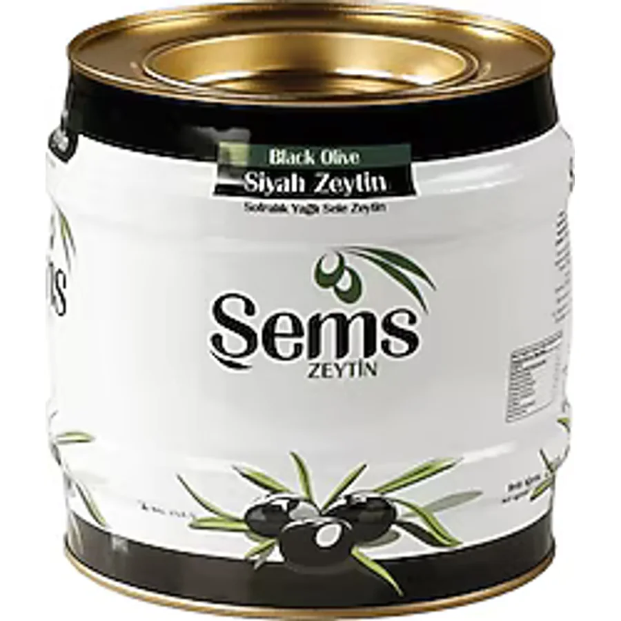 Şems 2 kg (291-320) Yağlı Sele Siyah Zeytin