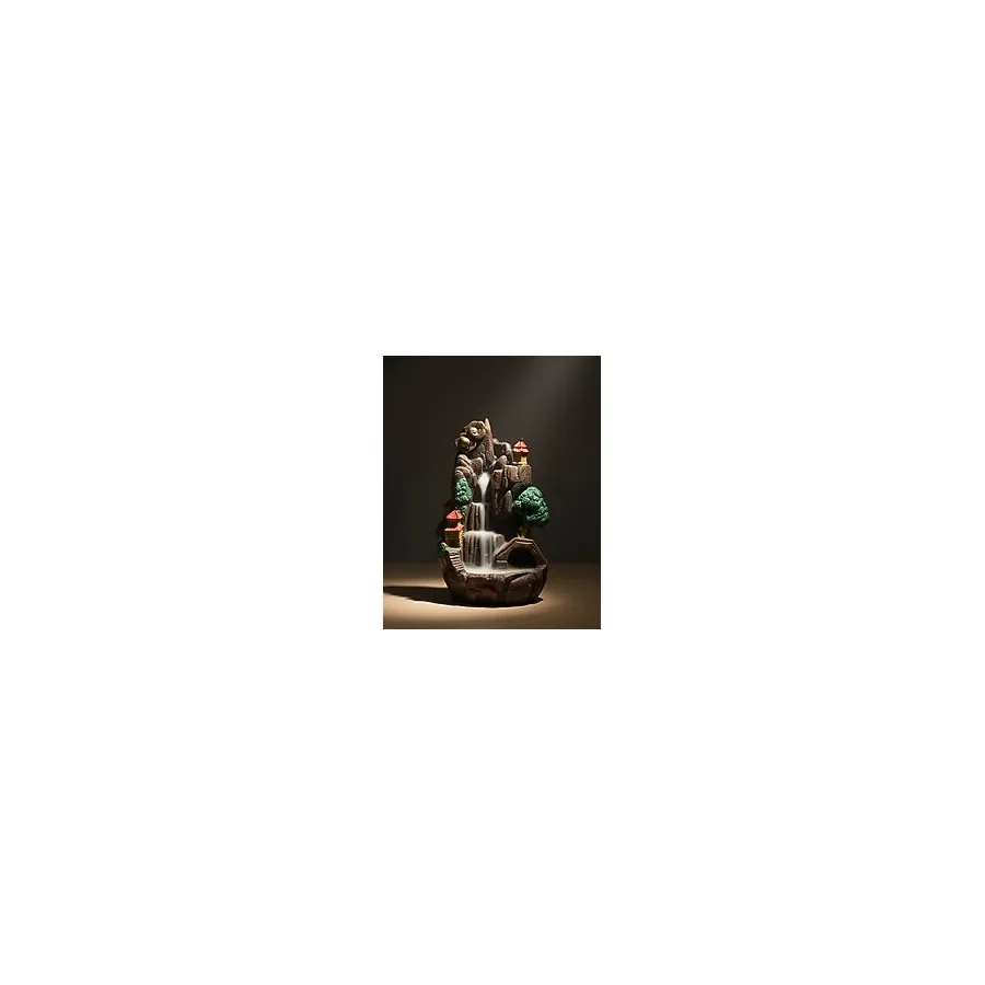 SEMY STORE Dağ Temalı, Köprülü Geri Akış Tütsüsü, Ev Dekorasyon, Meditasyon, Tasarım, Biblo, Doğa, Yaşam