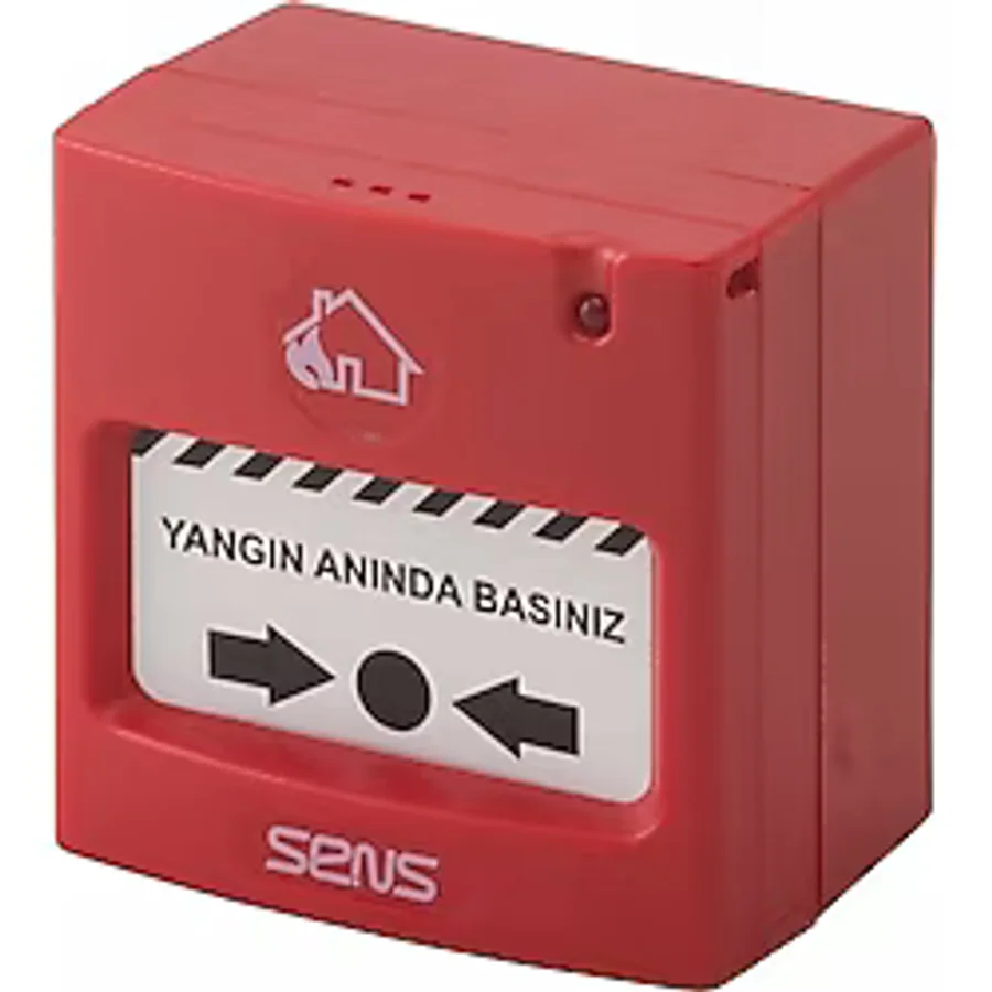 Sens RC-100 Konvansiyel Resetlenebilir Yangın İhbar Butonu İhbar Butonu