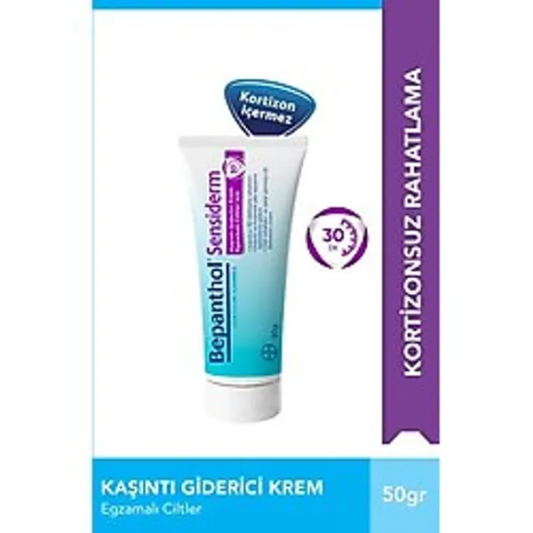 Sensidermi Krem 50G Çok Kuru, Atopik, Egzamalı Ciltler İçin Kızarıklık Ve Giderici