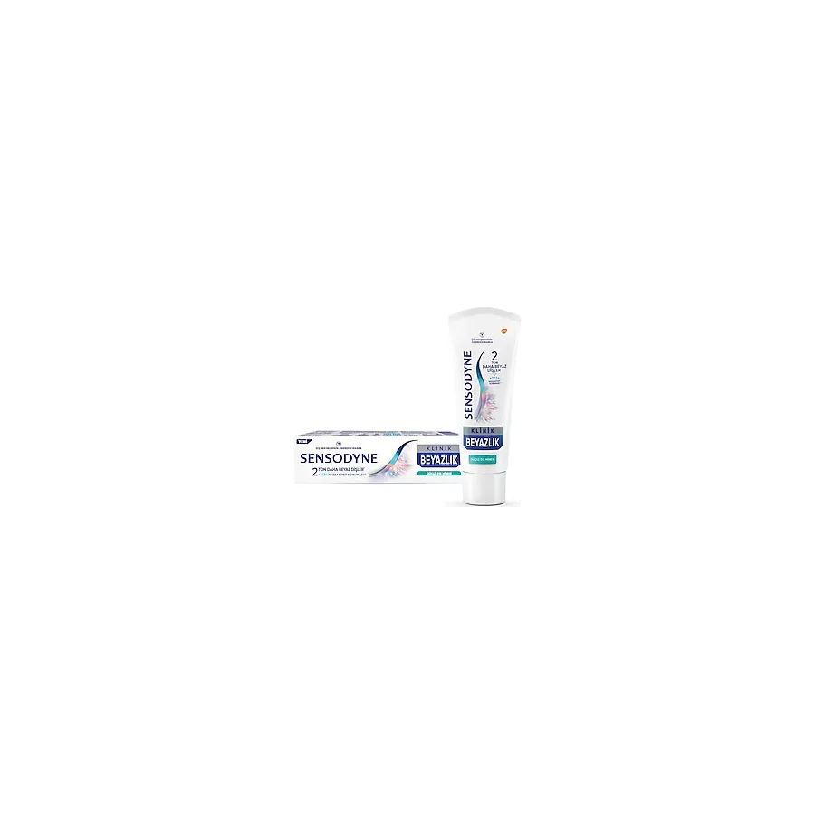 Sensodyne Klinik Beyazlık Güçlü Diş Minesi 75 ml Florürlü Diş Macunu